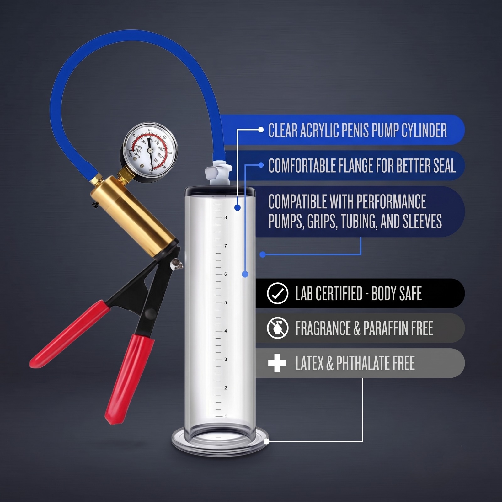 VulcmanTotal Penis Pump with Handheld Air Gauge